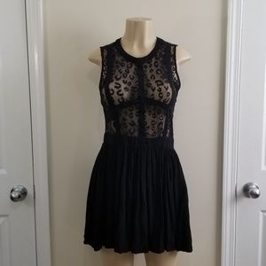 Black Lace Mini Dress